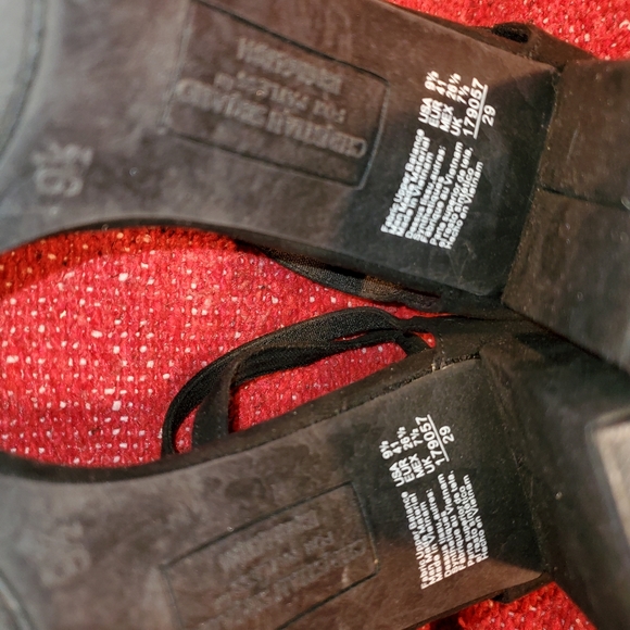 Christian Siriano vintage 2000s black faux suede block heel D'Orsay pump - Picture 12 of 12